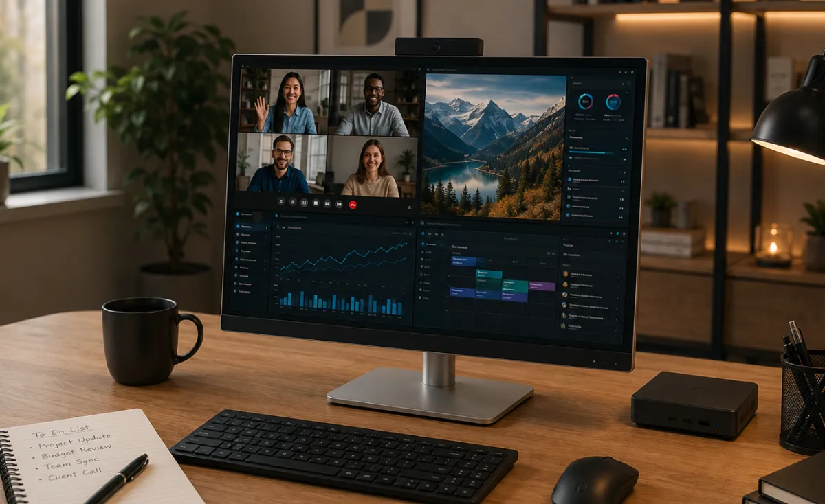 Why the EliteStudio 8 All-in-One G1i 23.8 inch Desktop AI PC Supports Connected Workspaces